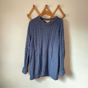 Goodfellow & Co Blue Cable Knit Sweater